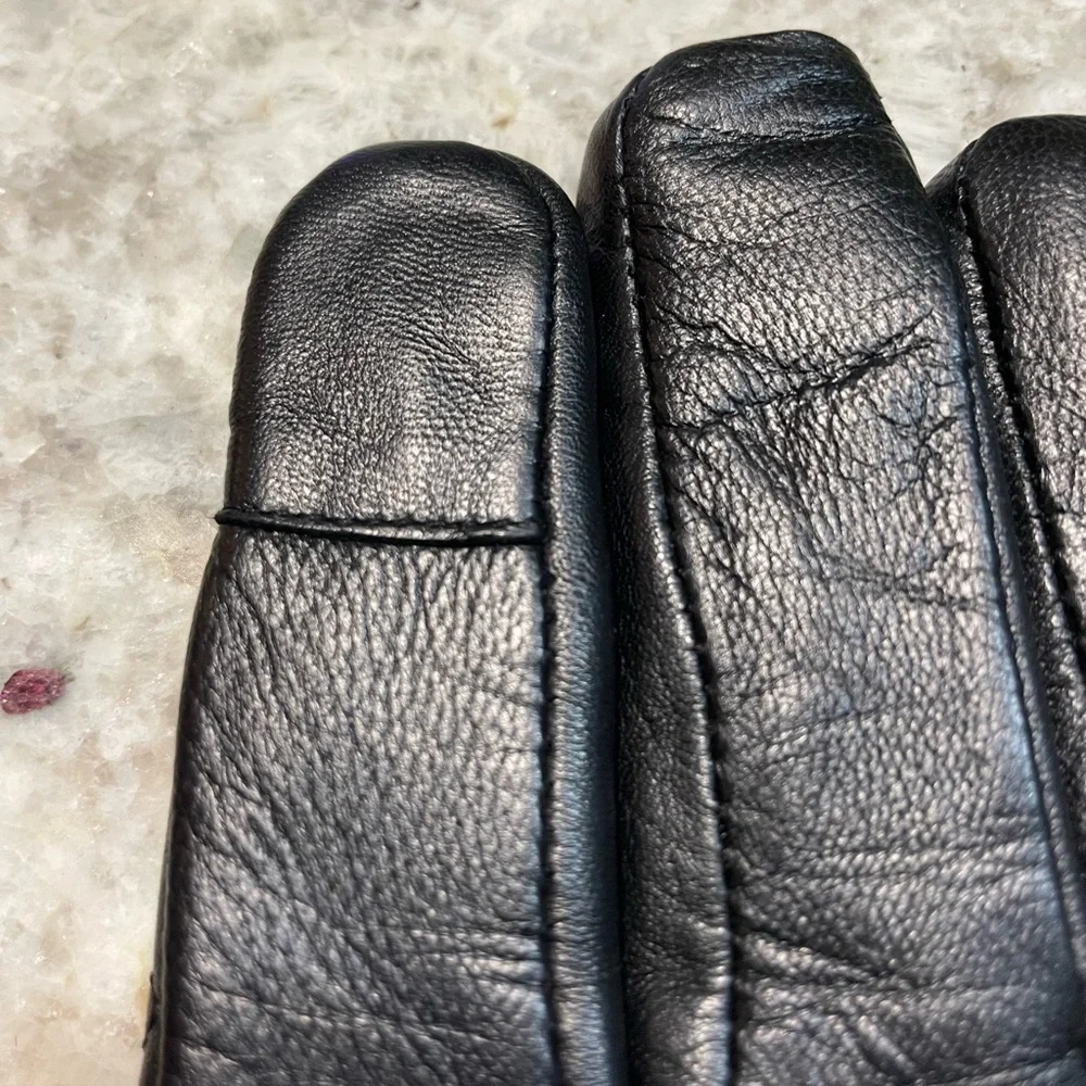 NEW MICHAEL KORS Quilted Leather Gloves Tech Technology Size Large
